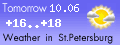Weather Tomorow in Saint Petersburg, Russia